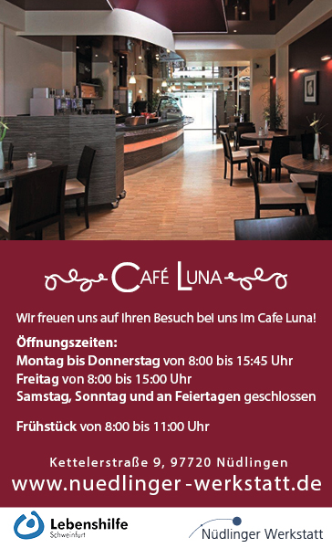 Café Luna Nüdlinger Werkstatt